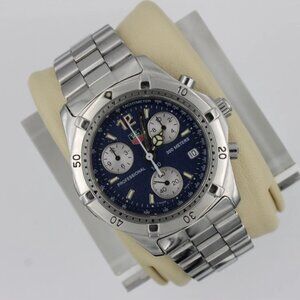Tag Heuer CK1112.BA0328 Mens 2000 Professional Chronograph Watch Blue Silver
